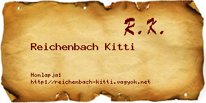 Reichenbach Kitti névjegykártya
